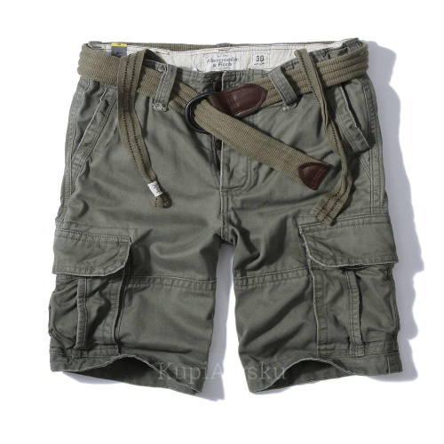 Шорты A&F с ремнем 170 olive