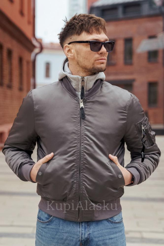 Бомбер Army Stroll D-TEC серый