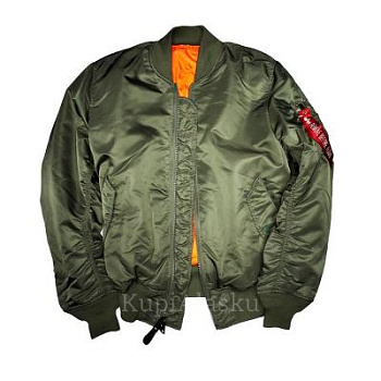 Куртка Alpha Industries утепленная MA-1 Slim Fit, Sage Green