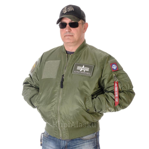 Куртка Alpha Industries утепленная MA-1 Flex S.Green