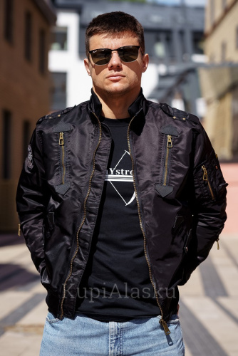 Бомбер Army Stroll PE-16 черный