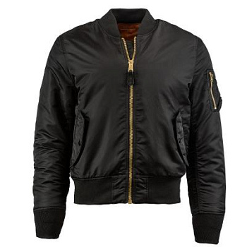 Куртка Alpha Industries утепленная MA-1 Slim Fit, Black