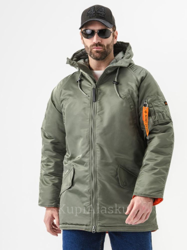 Парка NS Husky City olive/orange