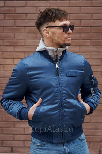 Бомбер Army Stroll D-TEC синий