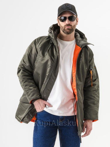 Парка NS Husky City grey/orange