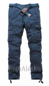 Брюки A&F с ремнем A168, blue